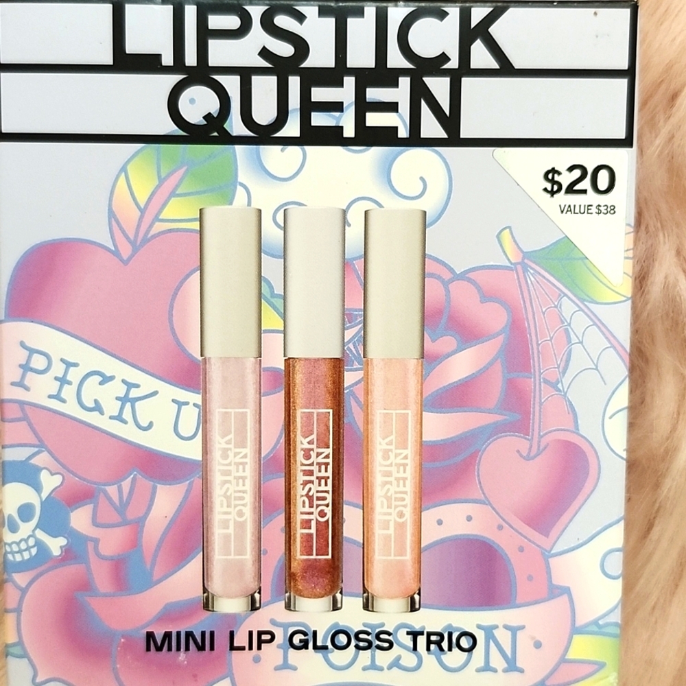 Brand New LIPSTICK QUEEN MINI LIP GLOSS TRIO-3CT